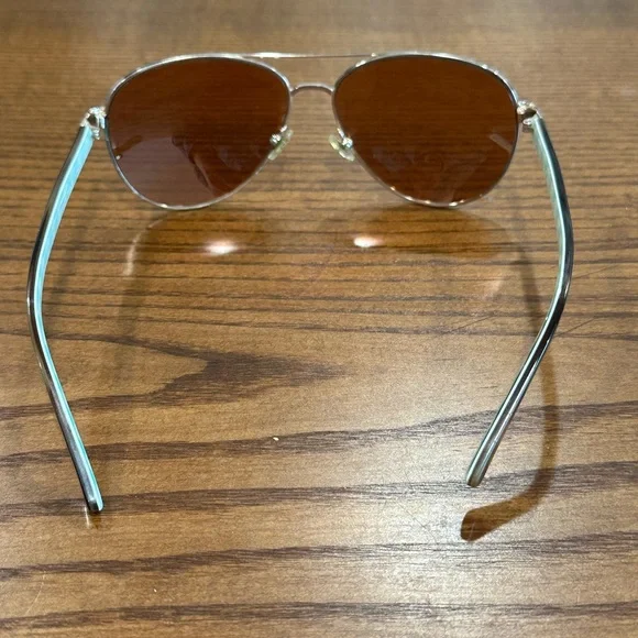 Kate Spade Metallic Aviator Sunglasses - Picture 6 of 13
